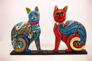 Artesanía titulada "Gato sentado 2" por Ricardo Migliorisi, Obra de arte original