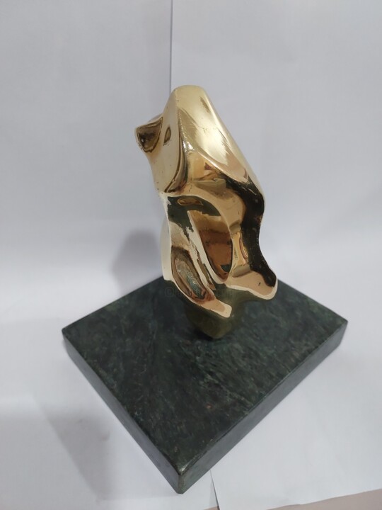 Sculpture titled "Escultura abstrata…" by Ricardo Navarro, Original Artwork, Bronze