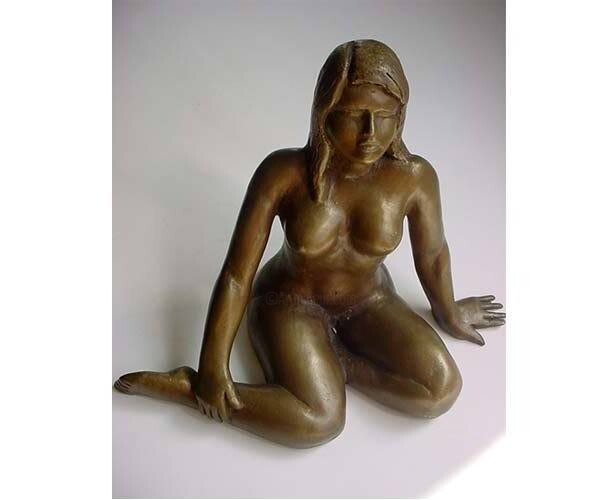 Sculpture titled "Cabocla bronze nude…" by Ricardo Navarro, Original Artwork, Metals