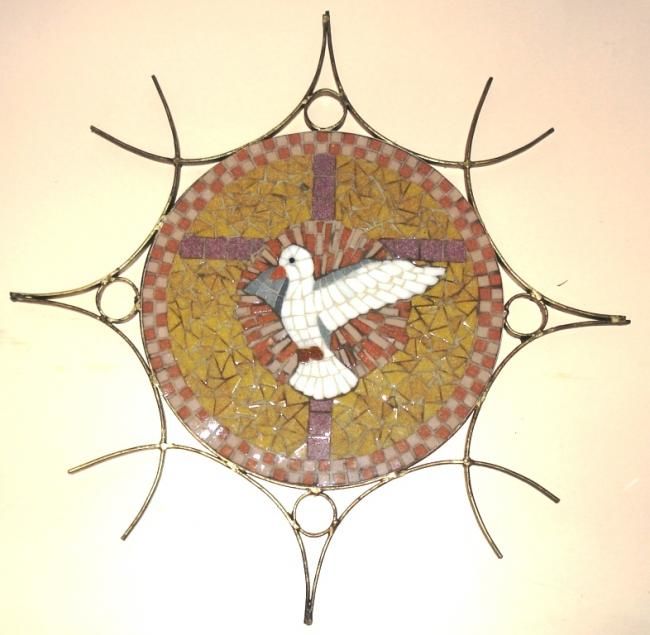 Artisanat intitulée "Mandala" par Ricardo Noce Mosaicos, Œuvre d'art originale