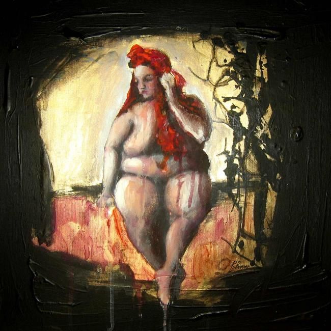 Malerei mit dem Titel "Eva" von Ricardo Passos, Original-Kunstwerk