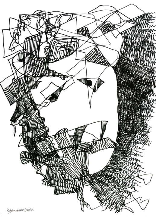 Drawing titled "espolones.jpg" by Beitía, Original Artwork, Ink