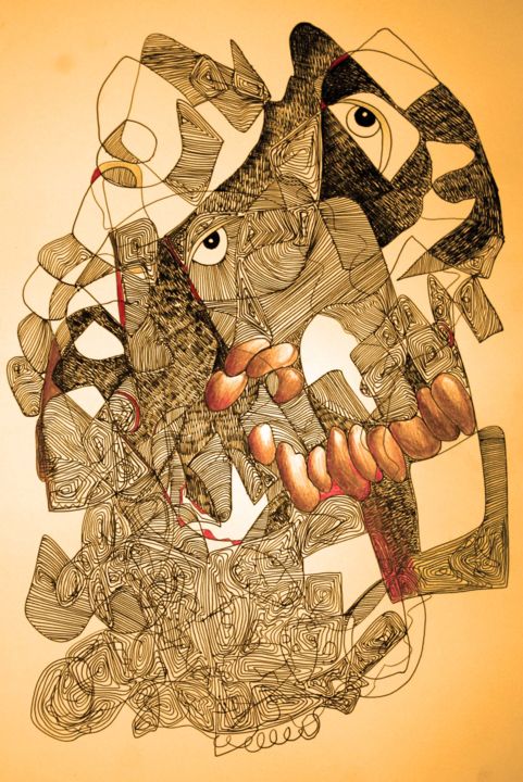 Drawing titled "333.jpg" by Beitía, Original Artwork