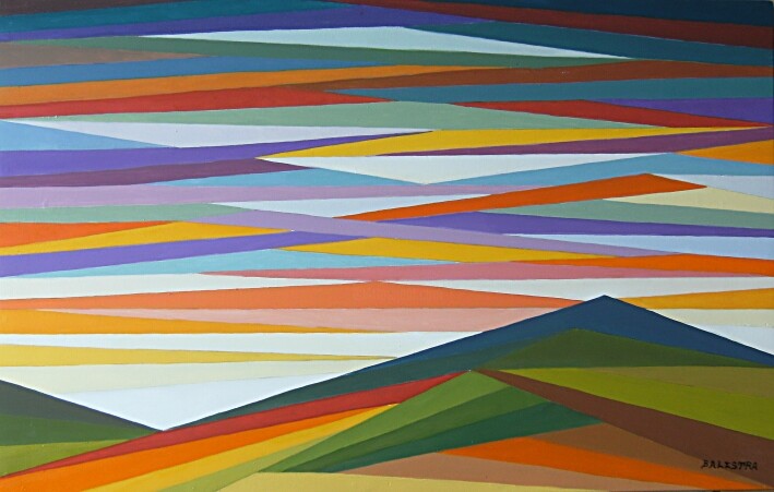 Peinture intitulée "Landescapes Hard Ed…" par Riccardo Balestra, Œuvre d'art originale, Huile