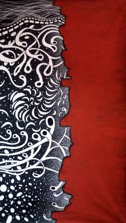 Painting titled "Keep the fires burn…" by Riccardo "Ticco" Capparella, Original Art, Acrylic