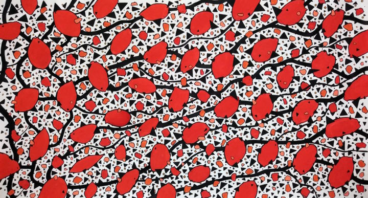 Painting titled "Sound and vision 2" by Riccardo "Ticco" Capparella, Original Art, Acrylic