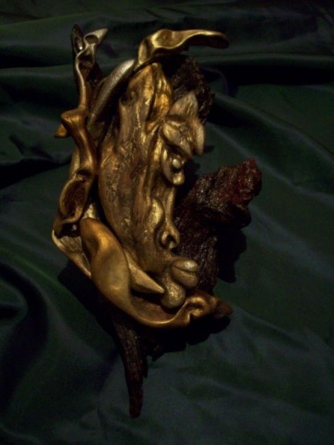 Sculpture titled "AFRICA" by Mariana Aleksandrova, Original Artwork, Wood