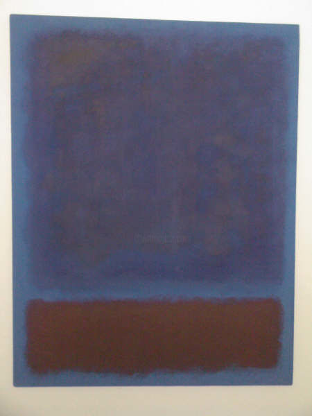 Peinture intitulée "Blue Marron" par Richard Mangold, Œuvre d'art originale, Huile
