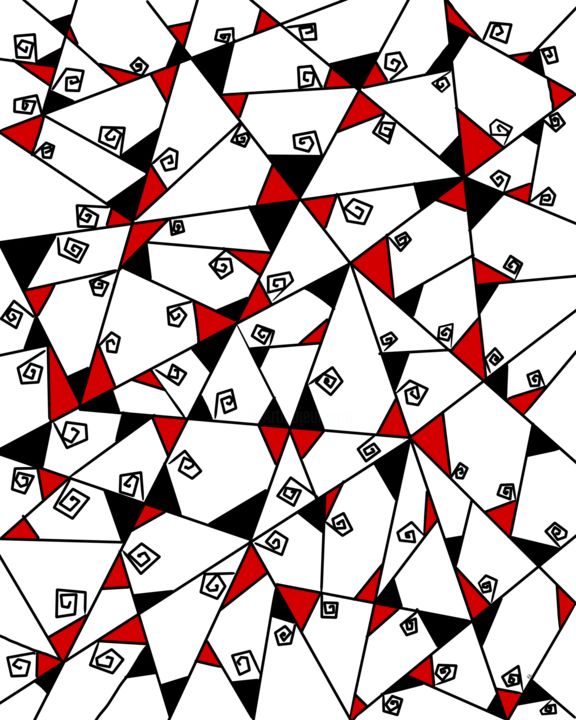 Digitale Kunst mit dem Titel "Angles" von Richa Rashmi (Richa Gallery), Original-Kunstwerk, Digitale Malerei