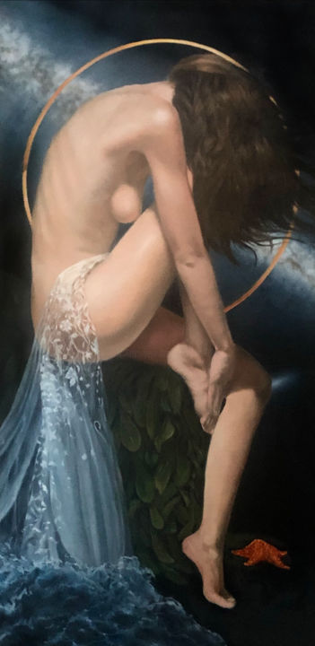 Painting titled "Andromeda" by Richard Ferguson, Original Artwork, Oil