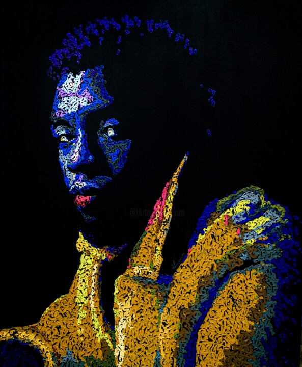 Картина под названием "Chain Breakers Seri…" - Richard Adusu, Подлинное произведение искусства, Акрил