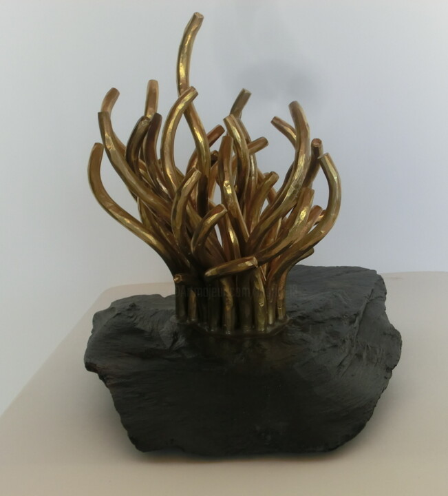 Skulptur mit dem Titel "Anemone" von Richard Blaas, Original-Kunstwerk, Metalle