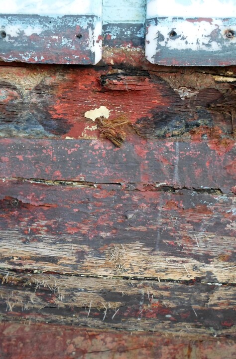 Photographie intitulée "peinture-sur-bois-3" par Richard Gillet, Œuvre d'art originale, Photographie numérique