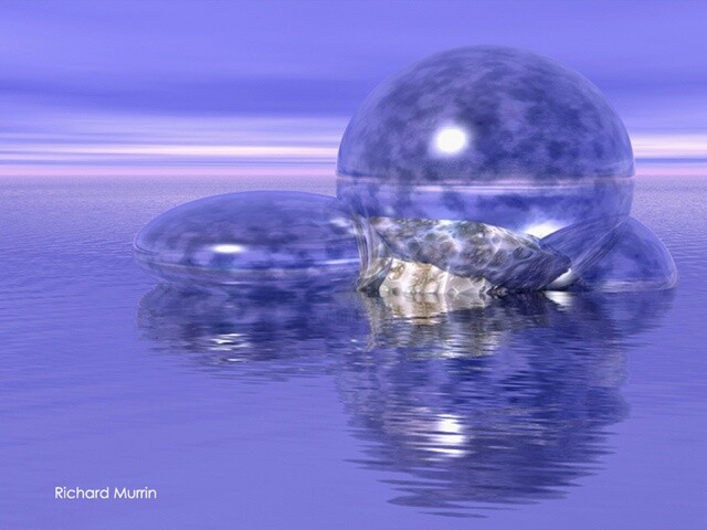 Digital Arts titled "Marine Creature" by Richard Murrin, Original Artwork, Digital Painting