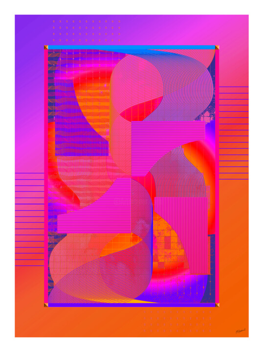 Digital Arts titled "Concerto for Four H…" by Richard Nodine, Original Artwork, Digital Painting