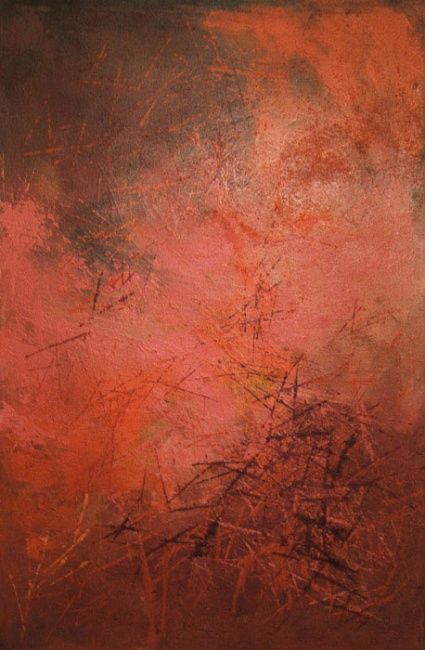 Pintura titulada "Modern Oil Abstract…" por Richard Olmstead, Obra de arte original