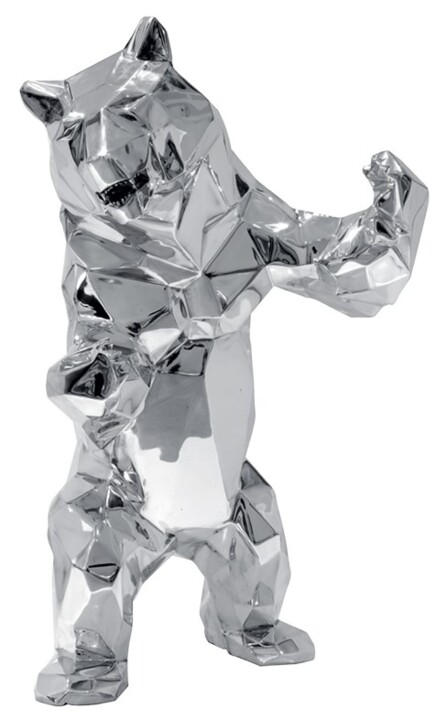 Escultura titulada "Standing Wild Bear" por Richard Orlinski, Obra de arte original, Aluminio