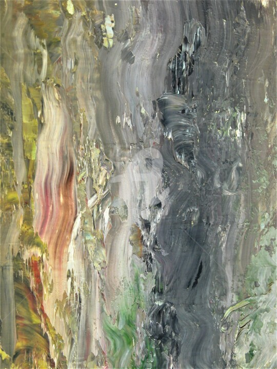 Peinture intitulée "Sous la surface 4 d…" par Richard Paquette, Œuvre d'art originale, Huile