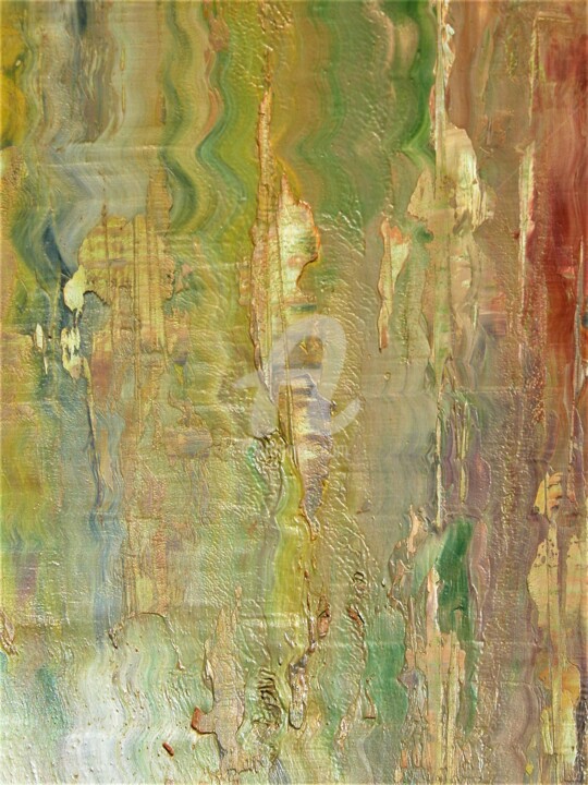 Pintura titulada "Sous la surface 8 d…" por Richard Paquette, Obra de arte original, Oleo
