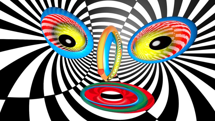 Digitale Kunst getiteld "Twilight Zone 7" door Richard Rownak, Origineel Kunstwerk, Digitaal Schilderwerk