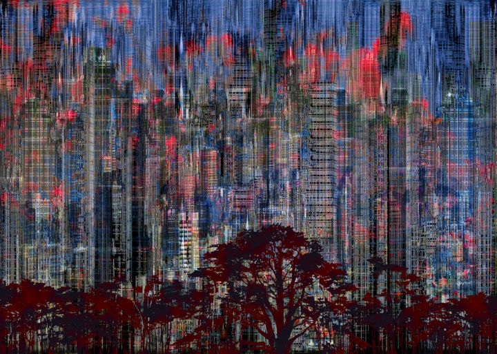 Digital Arts titled "City Scape" by Richard Dodds, Original Artwork