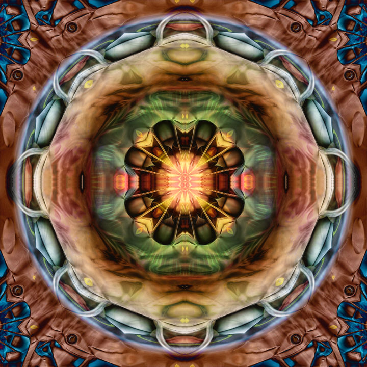 Digital Arts titled "Atom and Eve" by Richard Dodds, Original Artwork, Digital Painting