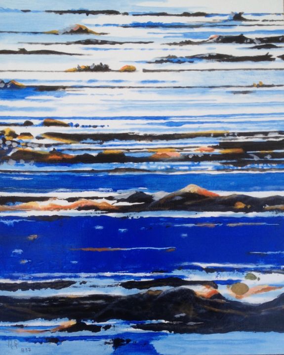 Peinture intitulée "Goémons.jpg" par Rg, Œuvre d'art originale, Acrylique
