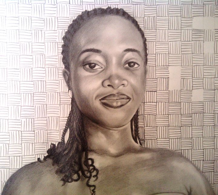 Drawing titled "Portraiture" by Richard-Elekwa, Original Artwork