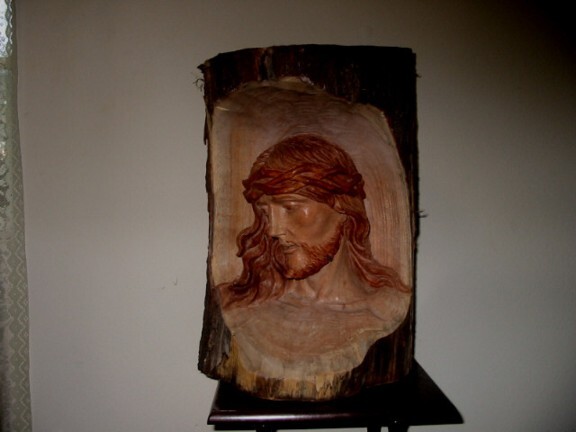 Sculpture titled "JESUS FACE" by Rick Bagabaldo, Original Artwork
