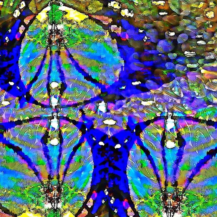 Digitale Kunst mit dem Titel "Drifting Opalescenc…" von Rick Hurst, Original-Kunstwerk, Digitale Malerei