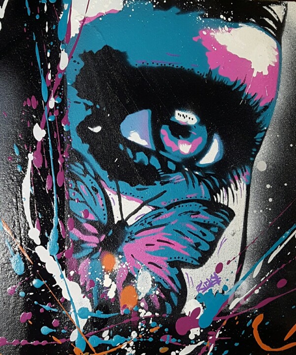 Painting titled "Butterfly effect" by Ricky 400ml, Original Artwork, Acrylic