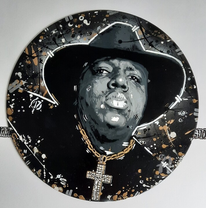 Pittura intitolato "Notorious B.I.G" da Ricky 400ml, Opera d'arte originale, Acrilico