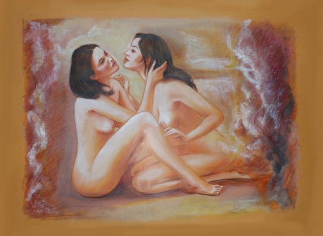 Pittura intitolato "Donne..............…" da Rico1103, Opera d'arte originale