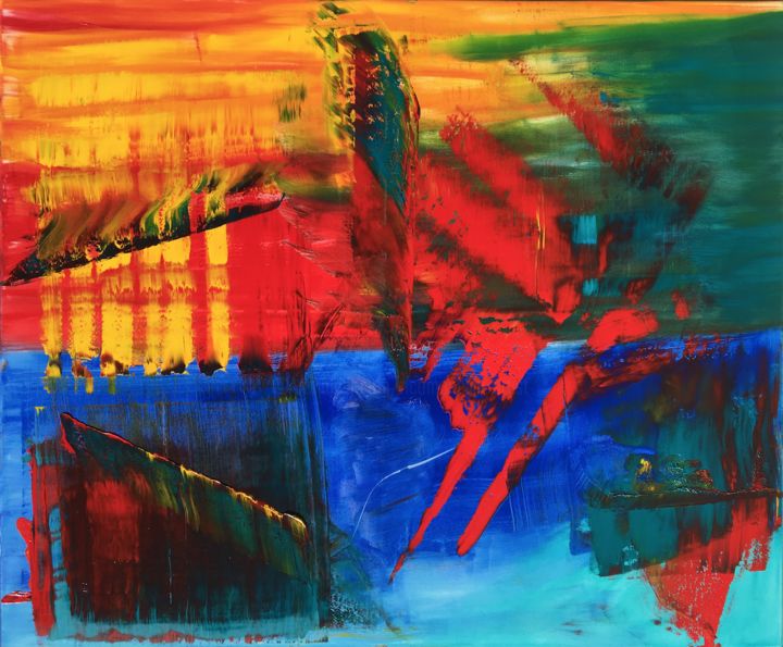 Kunstwerk Abstrakt Gemalde Leinwandbild Kunst Deko Malerei Art