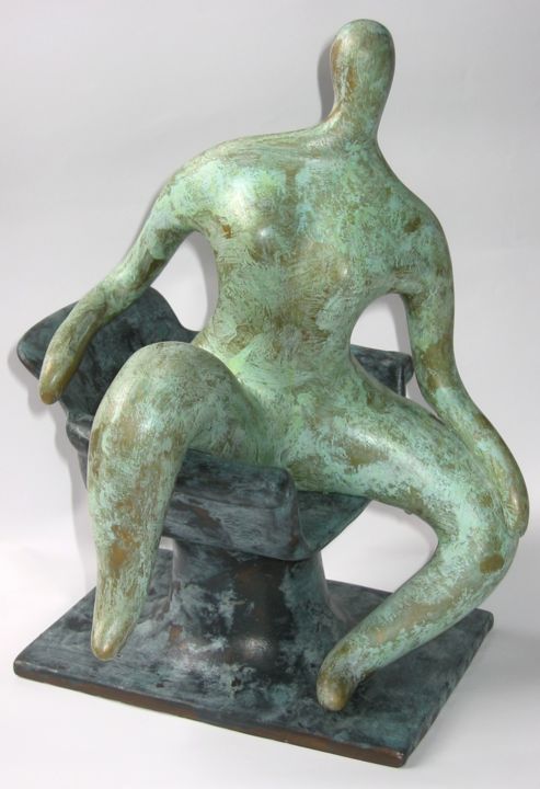Escultura titulada "Cloé" por Rifre, Obra de arte original, Terracota