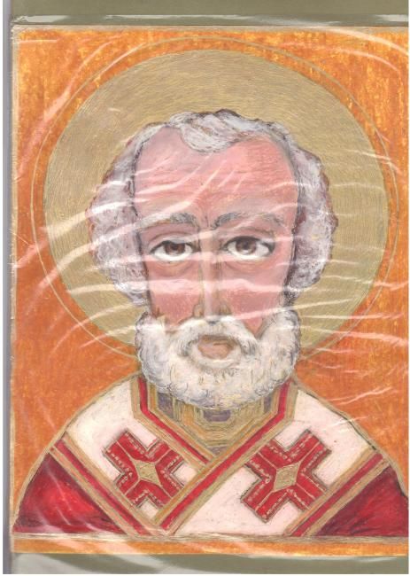 Σχέδιο με τίτλο "St.Nicolas" από Agata, Αυθεντικά έργα τέχνης, Άλλος
