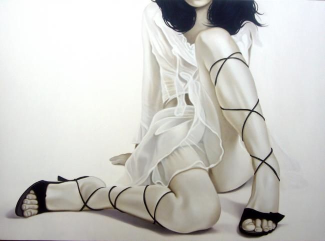 Painting titled "Valentina" by Rigel Herrera, Original Artwork