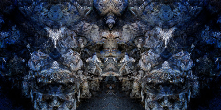 Digital Arts titled "Bioacid Temple" by M. Rignol Rogliano, Original Artwork, Manipulated Photography