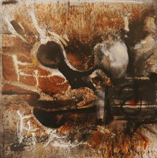 Pittura intitolato "ADN" da Rigoberto Mena, Opera d'arte originale, Olio
