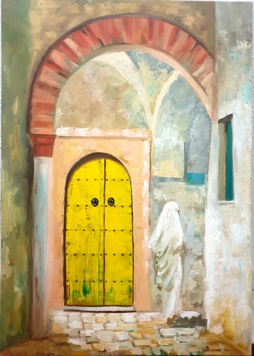 Peinture intitulée "Feh al Anbar" par Rihab Bader, Œuvre d'art originale, Huile