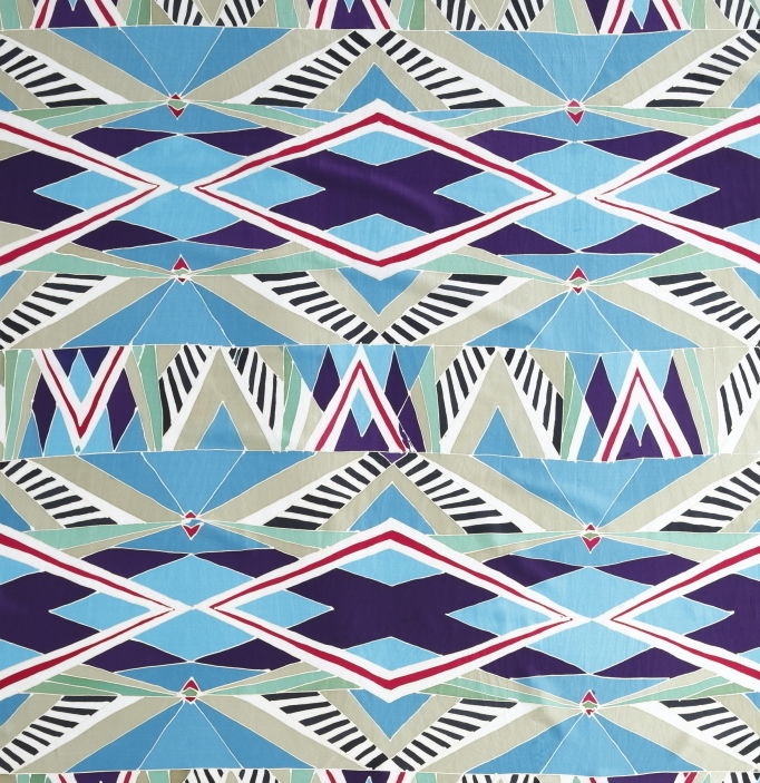 Art textile intitulée "Abstract waves #5" par Santiago Lopez, Œuvre d'art originale