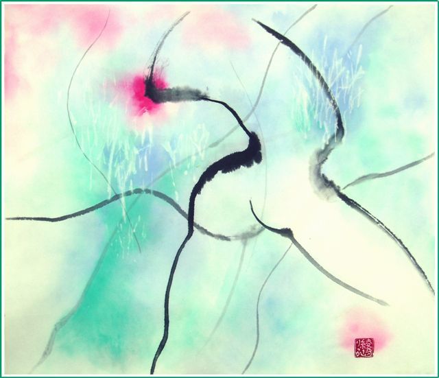 Картина под названием "JEUNESSE * YOUTH" - Rikka Ayasaki, Подлинное произведение искусства, Масло