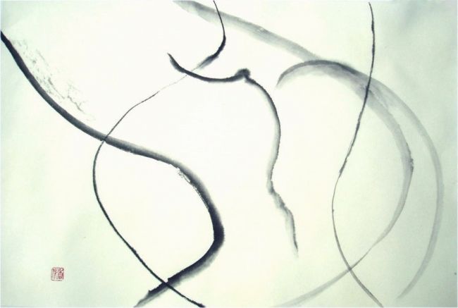 Картина под названием "SANS TITRE 195 * TI…" - Rikka Ayasaki, Подлинное произведение искусства, Масло