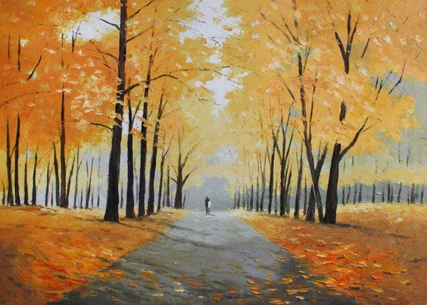 Painting titled "Autumn Harmony" by Rimantas Virbickas, Original Artwork