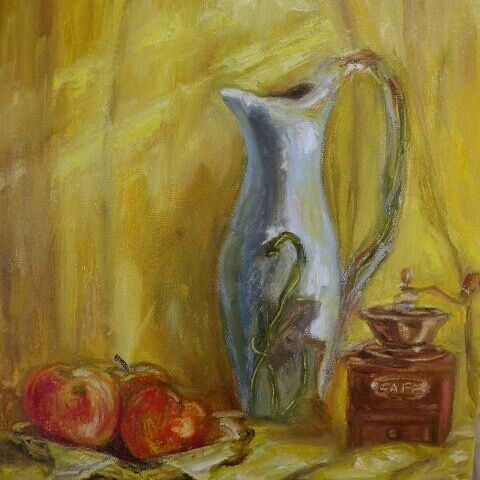 Schilderij getiteld "Sun ray.oil paintin…" door Rimma Tagirova, Origineel Kunstwerk, Olie