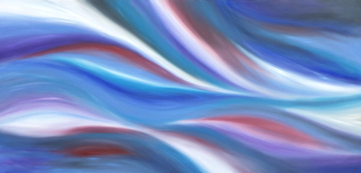 Картина под названием "Wind Beneath my Win…" - Ritzi, Подлинное произведение искусства, Масло Установлен на Деревянная рама…
