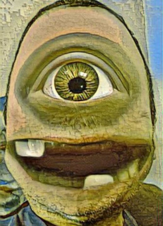 Ζωγραφική με τίτλο "CYCLOPE" από Dan Rinaldo, Αυθεντικά έργα τέχνης, Μελάνι
