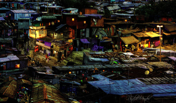 The Ghetto At Night, Digital Arts By Rinaldo Mendes | Artmajeur
