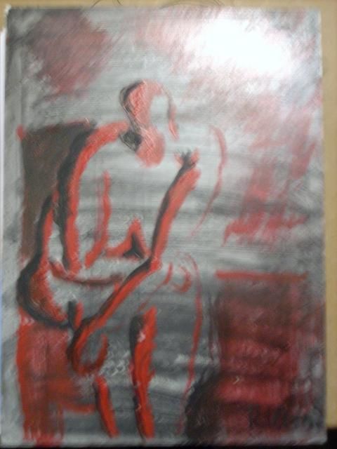 Painting titled "Dejame que piense" by Riol, Original Artwork