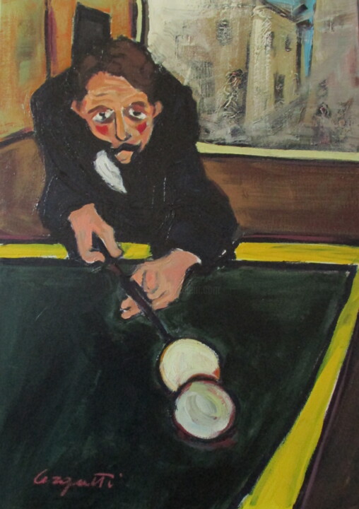 Painting titled "La parigina" by Rita Cerquetti, Original Artwork, Acrylic
